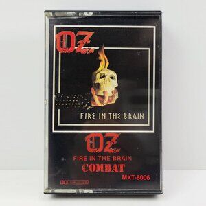 Oz Fire in the Brain Cassette Tape Vintage 1984 Heavy Metal 80s Combat Tested